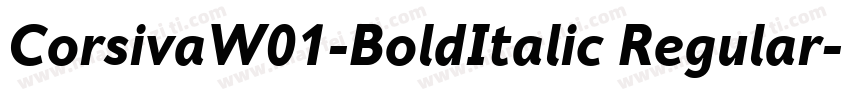 CorsivaW01-BoldItalic Regular字体转换